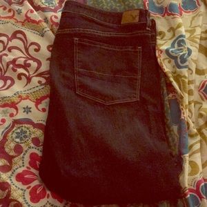 American Eagle dark blue jeggings